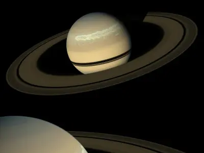 Volumetric Planet Saturn For Blender 3D model