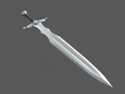 Sword Low-poly 3D model 47