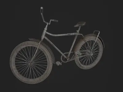 Rusted Bicycle 3D model