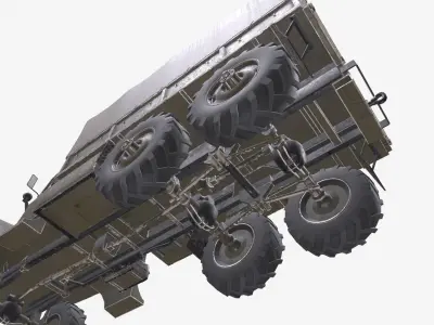 Military Truck Low-poly PBR Low-poly 3D model