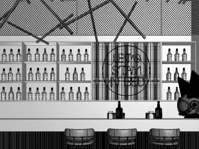 Industrial style 3D model purchase