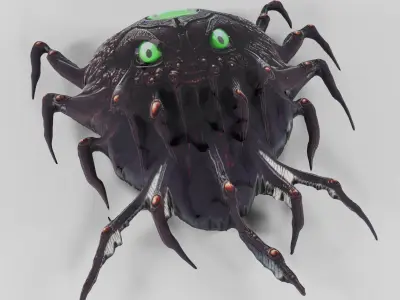Spider legged fantastic monster 3D model