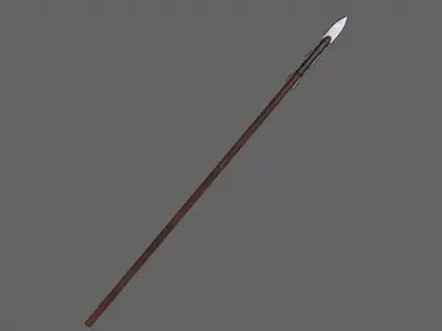 PBR Spear V2c Low-poly 3D model