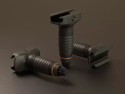 Vertical Grip V1 Low-poly 3D model
