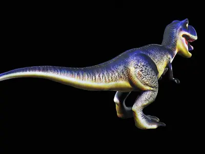 cartoon t-rex dinosaur 3D model