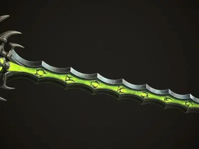 Undead Great Sword Low-poly 3D model
