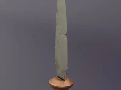 Stylized dagger Low-poly Free low-poly 3D model