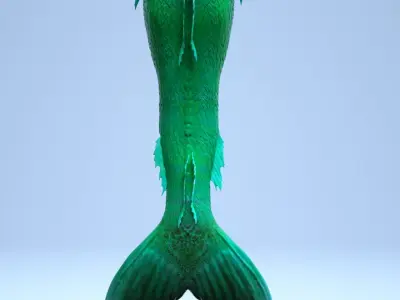 Realistic Mermaid Tail 3D model