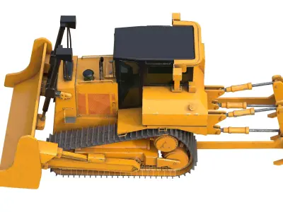 Dozer D7R Low-poly 3D model