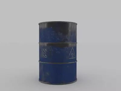 Barrel Low-poly 3D model