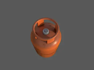 Propane Gas Tank Low-poly 3D model