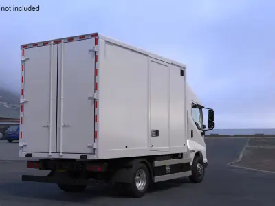 Electric Truck BYD ETM6 White 3D model