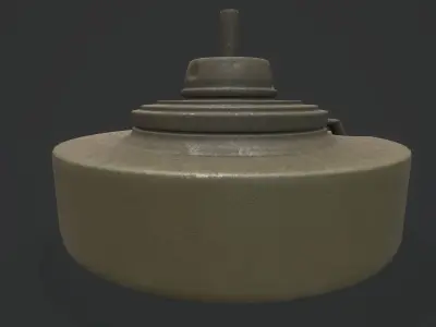 LandMine - Anti-tank - Models and Textures Low-poly Low-poly 3D model