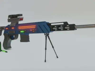 Concept Sniper Rifle Free 3D model