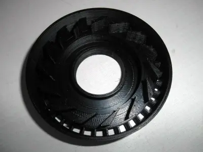 Turbocharger with electric motor Free 3D print model