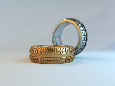 Ring car wheel 3D print model
