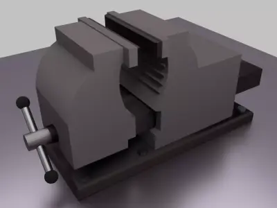 clamp tool mengene Free low-poly 3D model