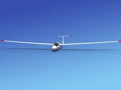 Duo Discus Sailplane 3D model 4