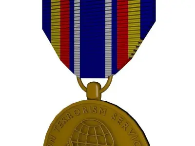 Global War on Terrorism Service Medal 3D model