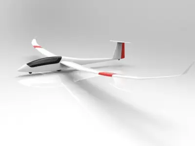 Glider Airplane 3D model