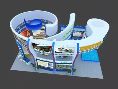 Exhibition - Area - 9X15-3DMAX2009-01 3D model