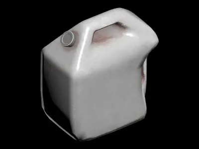 Plastic gas canister v3 Low-poly 3D model