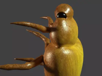Bug 3D Rigged Model Low-poly 3D model