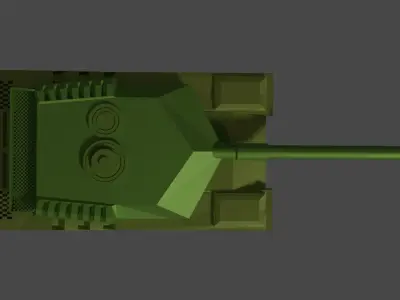 ally tank 1 Low-poly 3D model