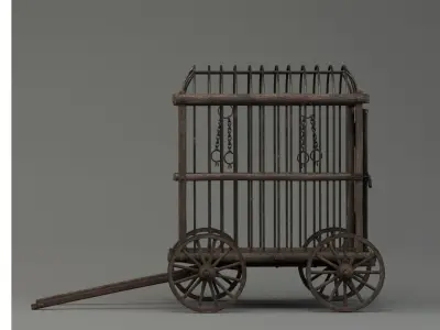 Medieval Prison Cage 3D model