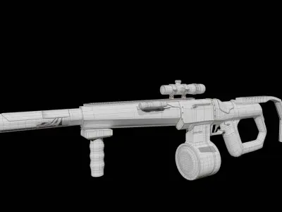 EVER15 Military assault rifle Free 3D model