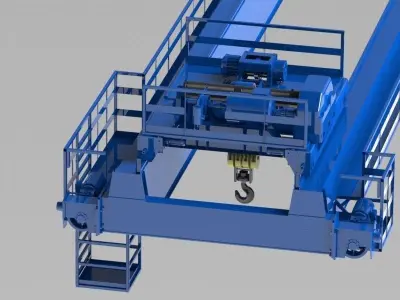 Crane 50-5t 3D model