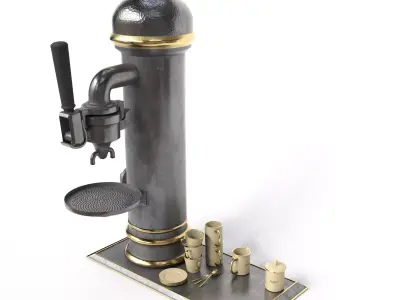 Vintage coffee  machine 3D model