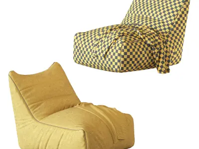 Levi Bean Bag Chair 3D model