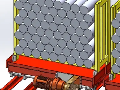 Automatic rod loading machine 3D model
