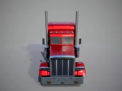 American Truck 3 and upgrades - Mobile Asset  Low-poly 3D model
