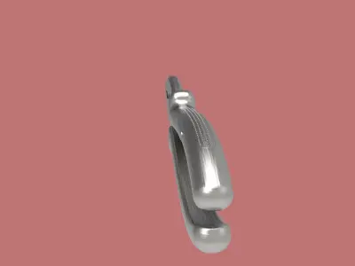 Nippers silver pliers 3D model