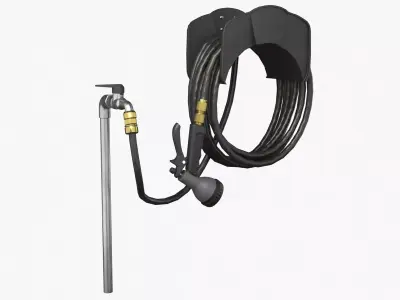 Garden Hose Low-poly 3D model buy