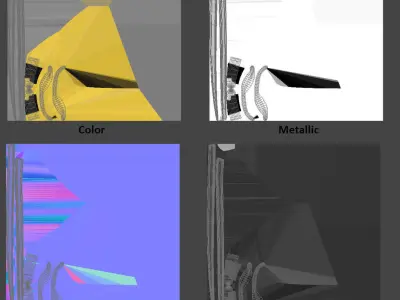 Antique French Sword 1810 Low-poly 3D model