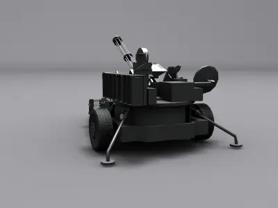 M167 VADS Low-poly 3D model