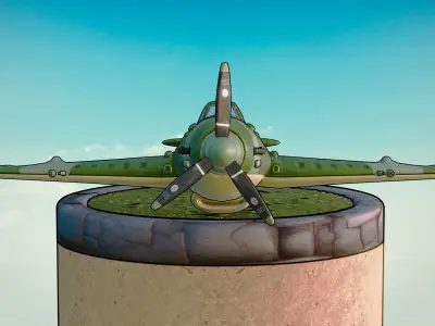 Supermarine Spitfire Low-poly 3D model purchase