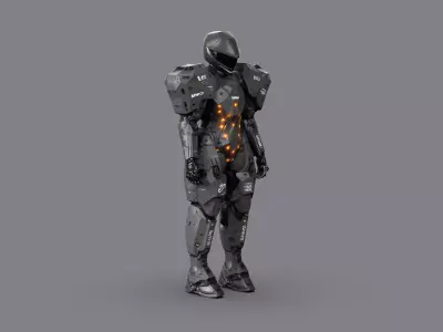 Night City Character Resident 3D model buy
