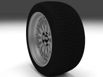 BBS rim 3D model from CGTrader