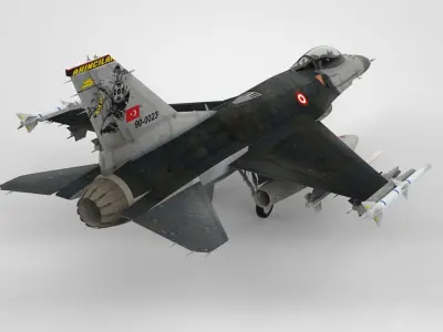 F-16 Fighting Falcon Low-poly 3D model