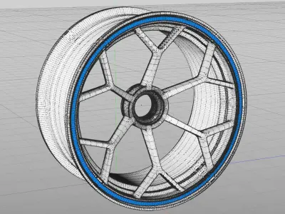 Hexagon Wheel 3D model