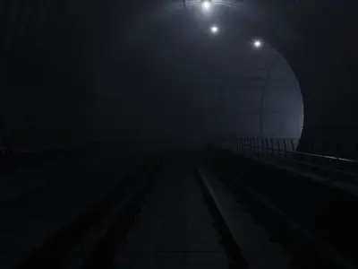 subway tunnel 3D model shop