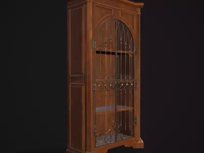 Book Shelf  Low-poly 3D model