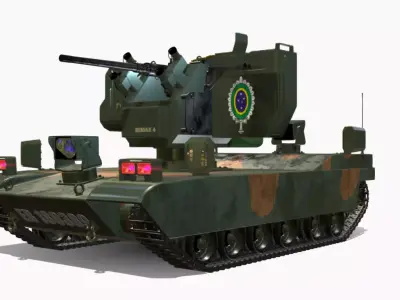 ugv vehicle br remax 4 Low-poly 3D model