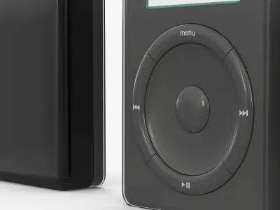 Classic MP3 Player Black 3D model
