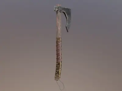 Axe 3d  Low-poly 3D model by rokikundu19