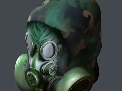Helmet 3d model military combat Military Low-poly Low-poly 3D model 33